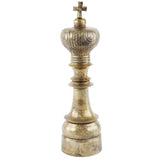 Antique Brass coloured ornamental queen chess piece