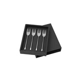 Set of 4 Broste Sletten silver cake forks