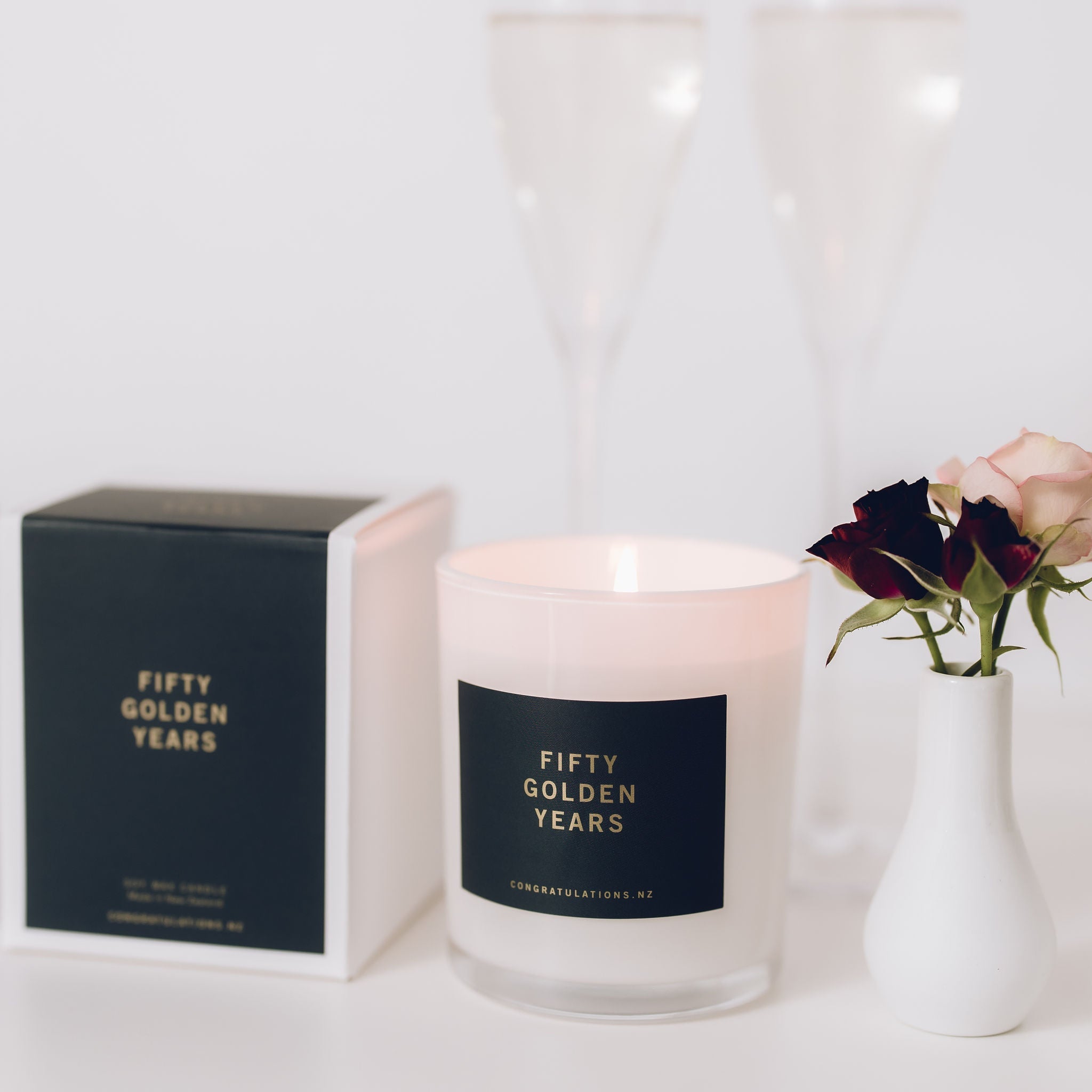 Candle celebrating 50 golden years