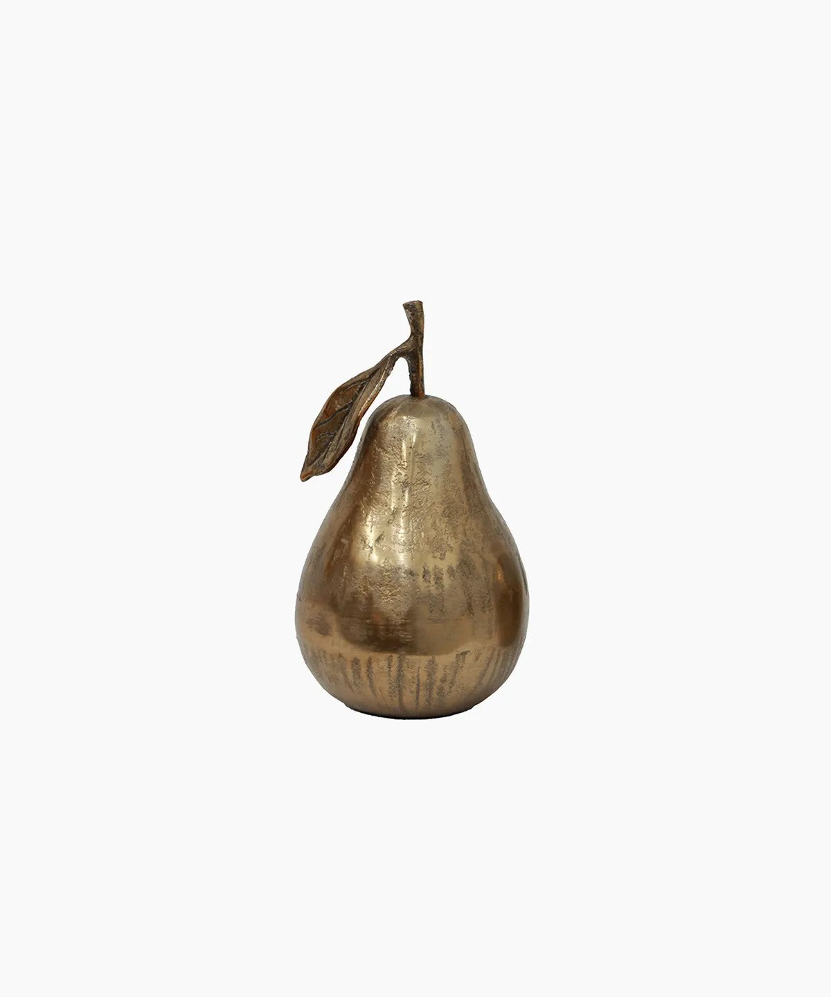 Champagne gold coloured metal decorative pear