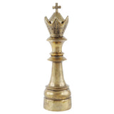 Large Ornament of King chess piece in brass finish