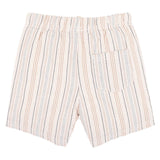 Rust, Charcoal and natural kids striped shorts