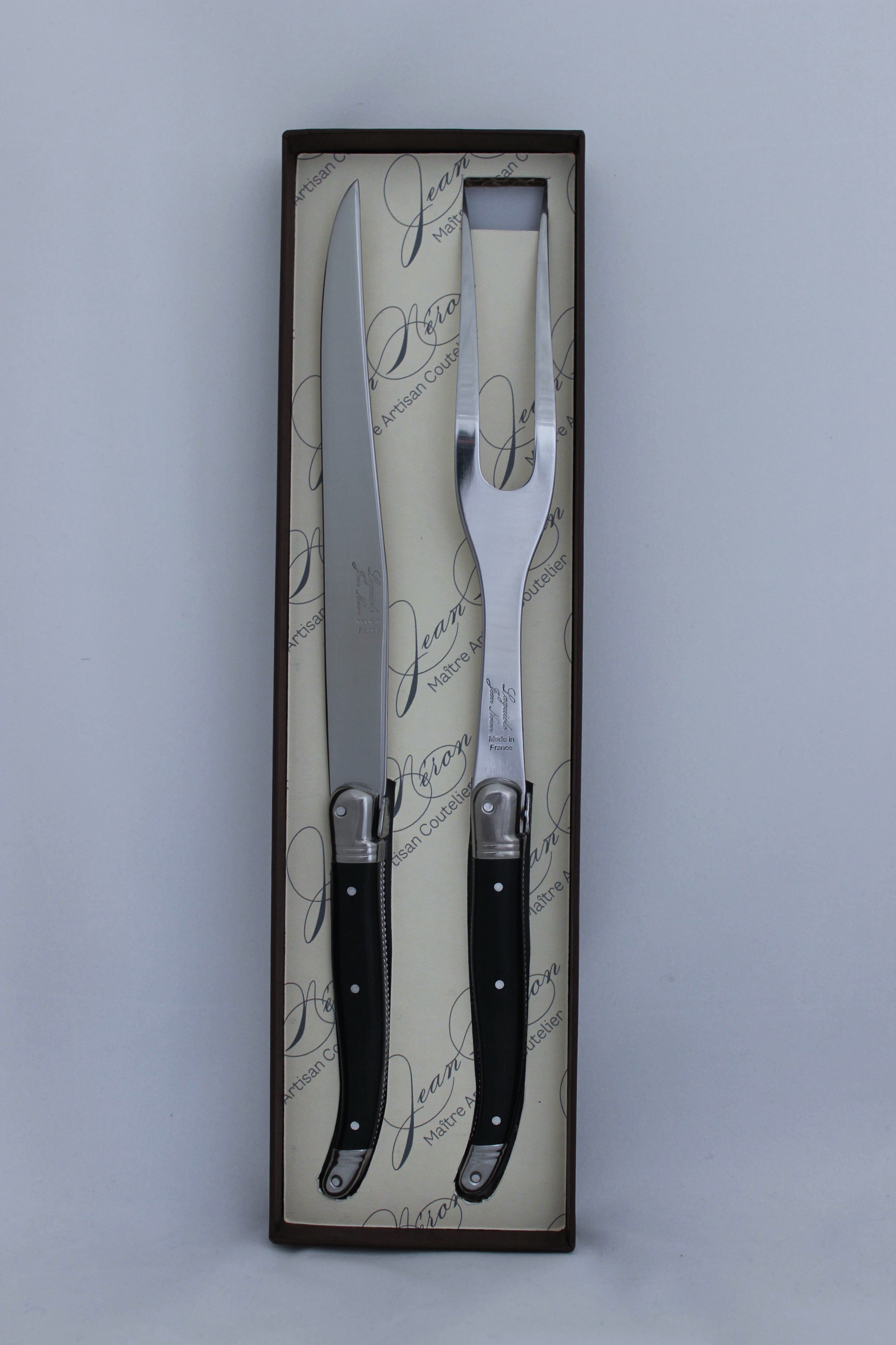 carving set laguiole gift boxed