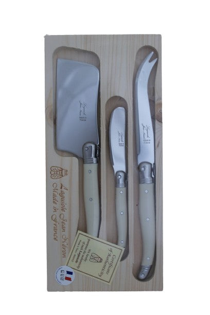 Laguiole 3 peice cheese set gift boxed