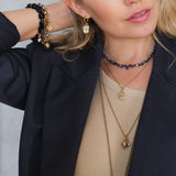 Astro Earrings with charm | Gold | A & C