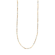 Necklace with small beads on a white background