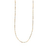 Necklace with small beads on a white background