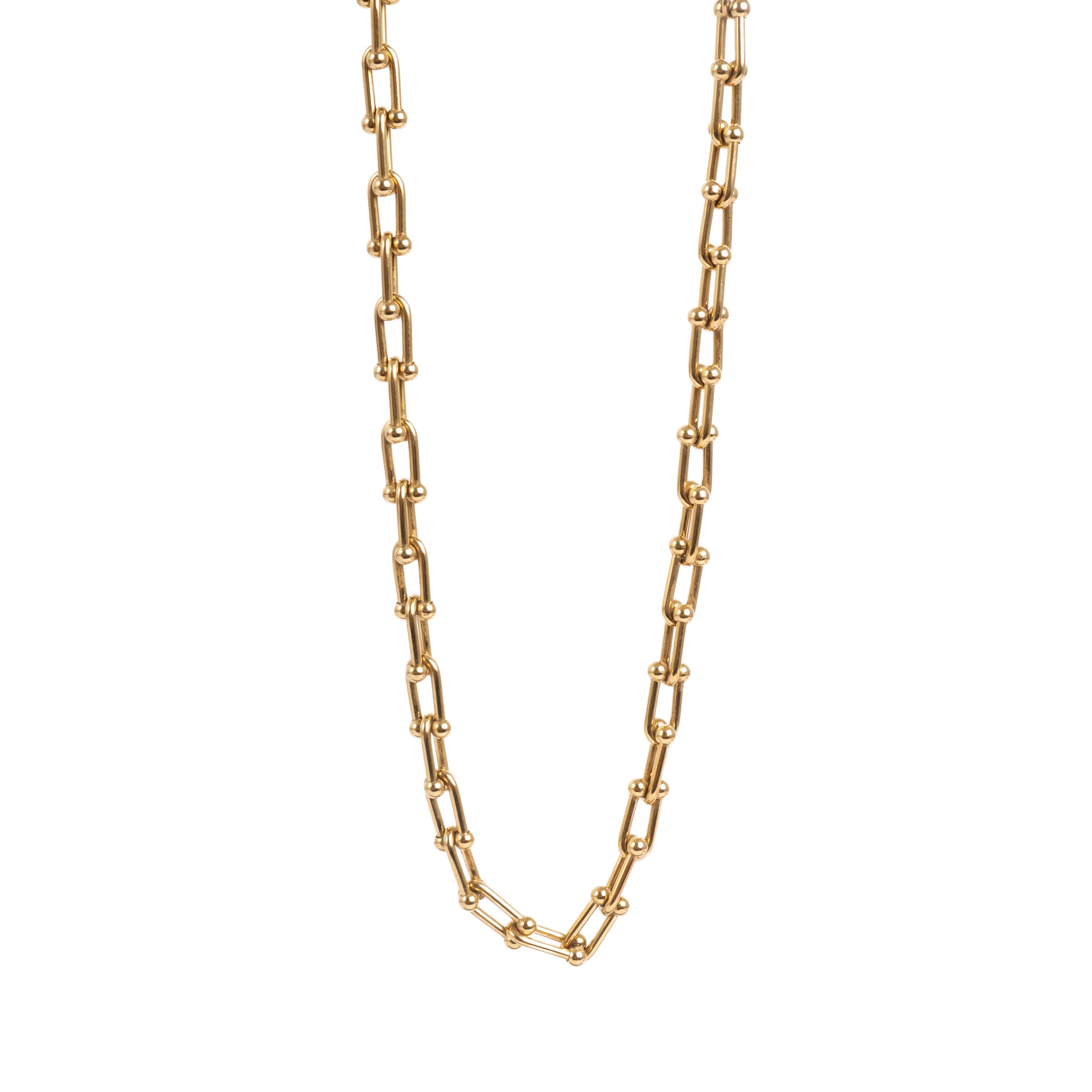 Gold link necklace
