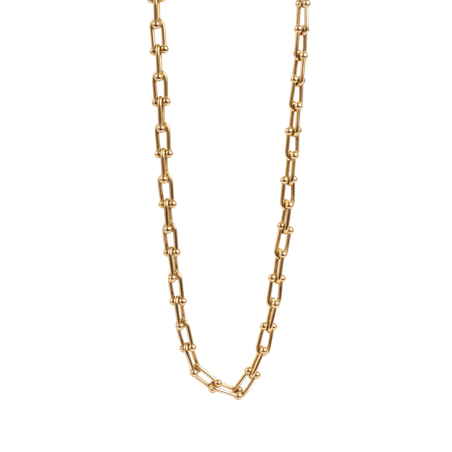 Gold link necklace