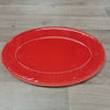 Coral colours platter with embossed detail