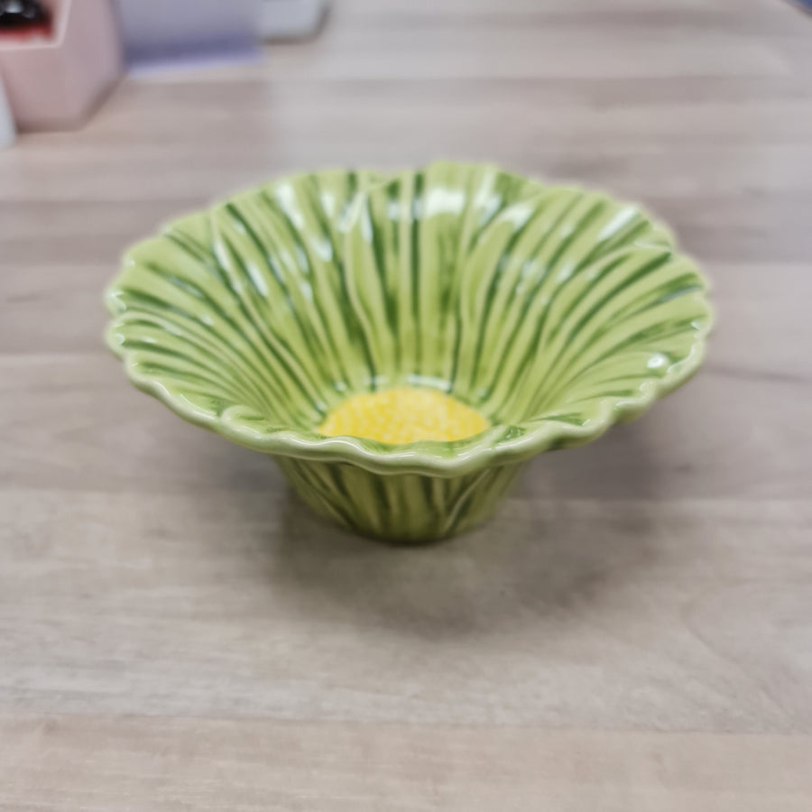 Maria Flor Cosmos Bowl | Green | Bordallo Pinheiro