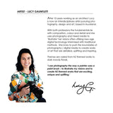 Lucy Gauntlett 2027 Wall Calendar at Cerise, featuring 12 months of Lucy Gauntlett artwork. 