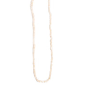 Short pearl necklace on a white background