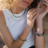 Wild Nature Necklace Green | Gold | A & C