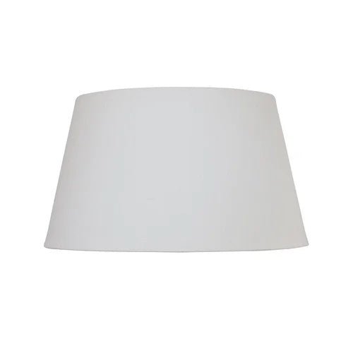 46cm Drum shape lampshade in a white linen colour at Cerise