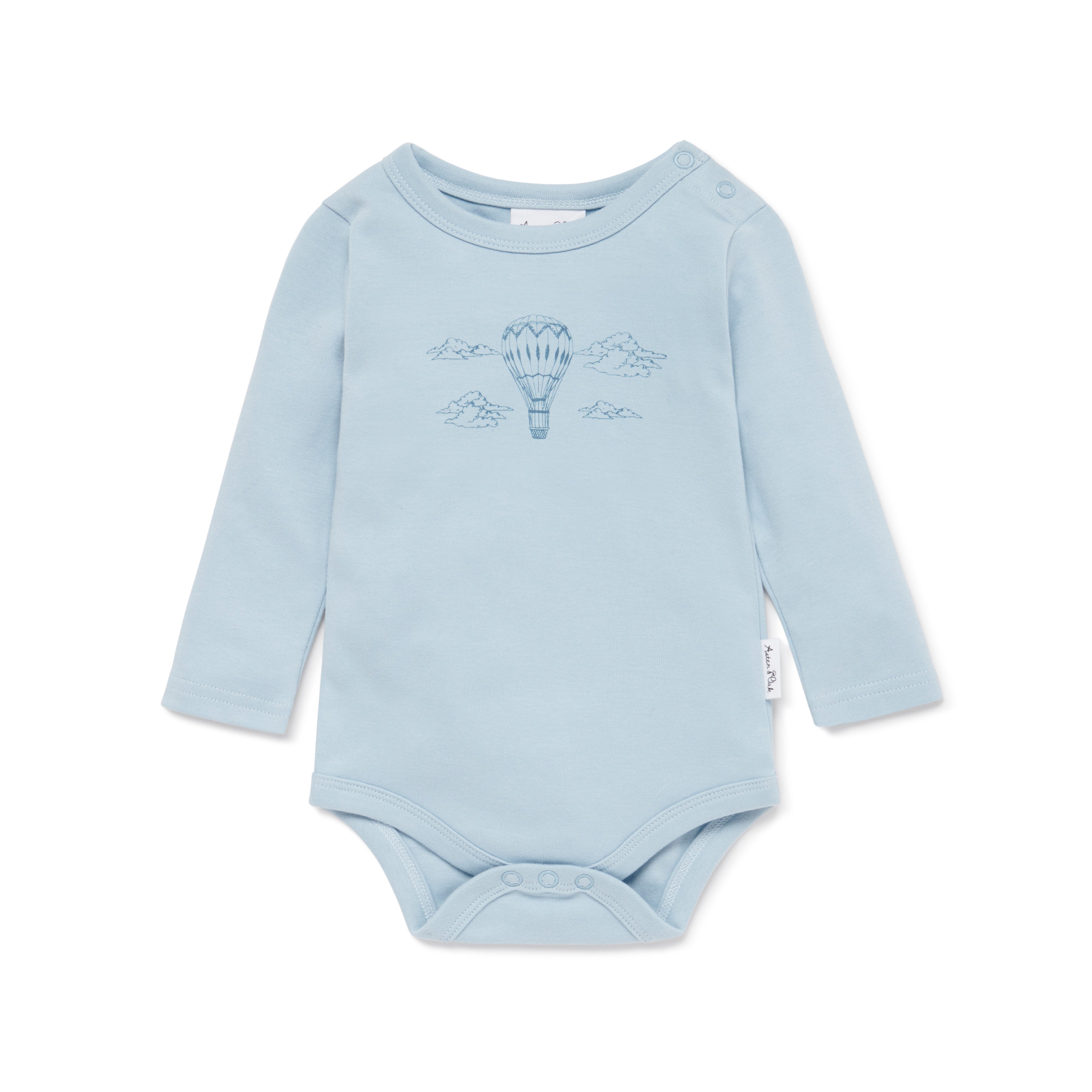 Aster & Oak Air Balloon Print Onsie
