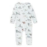 Aster and Oak Dino Zip Romper