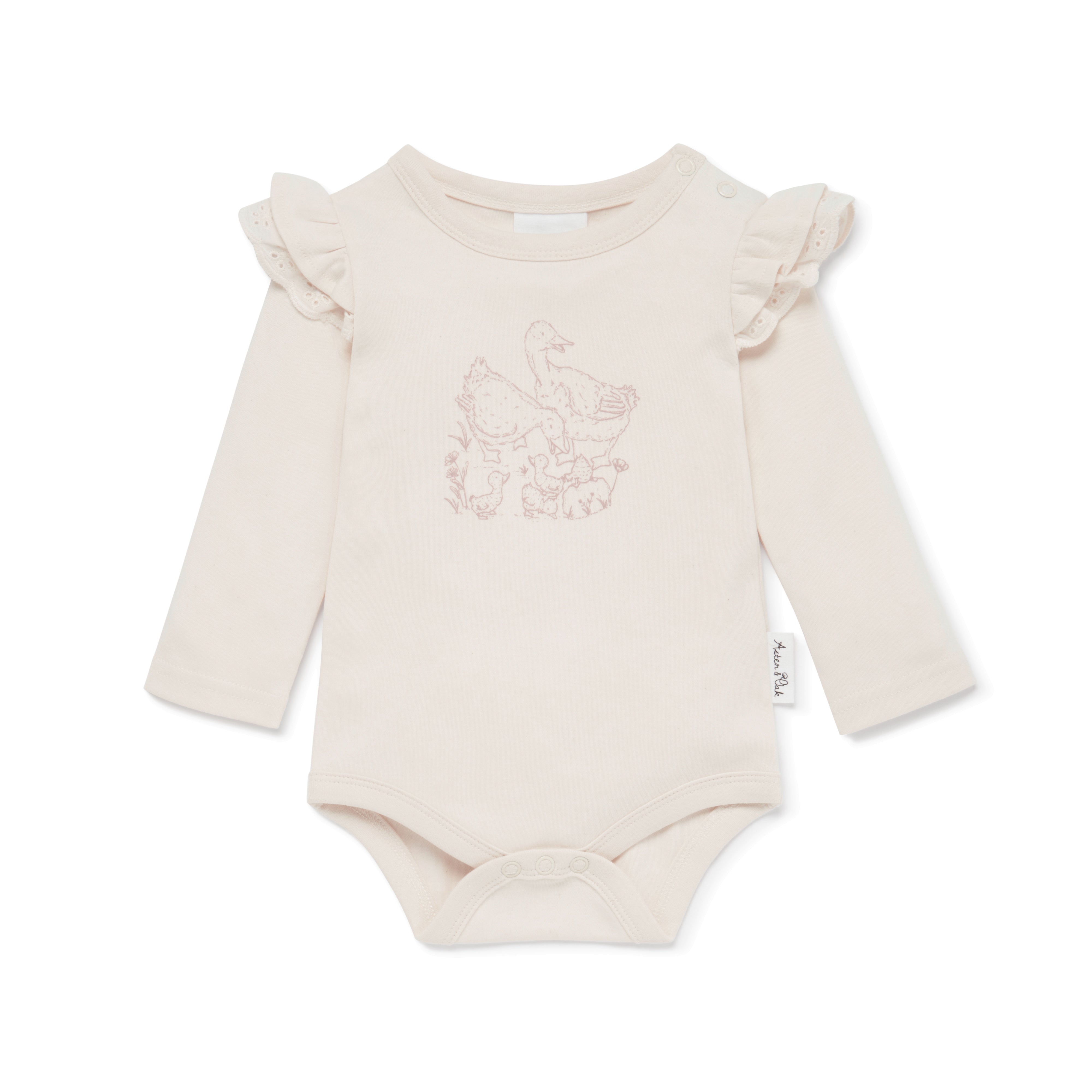 Aster & Oak Duck Print Flutter Onsie