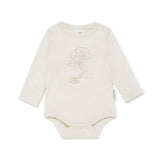 Aster & Oak Sleepy Fox Print Onsie
