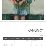 2027 Abbey Merson Wall Calendar at Cerise. Designed and printed in New Zealand.