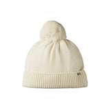 Natural coloured merino baby beanie with pompom