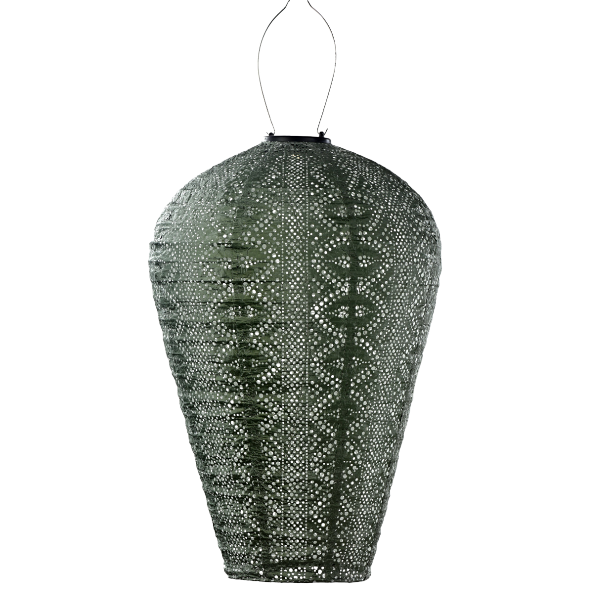 Lumiz solar XL Balloon lantern in Sage Green Lace
