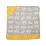 A gorgeous and practical newborn baby gift at Cerise.  The David Fussenger Baby Hooded Blanket – Zoo Grey/Yellow features an adorable collection of zoo animals that little ones will love. Lightweight yet cosy, this versatile blanket helps keep babies comfortable throughout the year, providing warmth in both summer and winter.