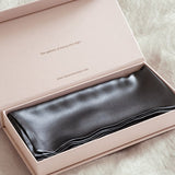 Bianca Lorrenne Silk Pillowcase made from 100% Mulberry Silk and finished in a beautiful Slate colour.  comes gift boxed at Cerise.