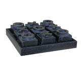 Wooden noughts and crossed set in black  colour