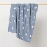 A beautiful and thoughtful newborn baby gift, this premium knitted baby blanket in Enchanted Garden Design, is designed to be treasured for years to come. Finished in a SKY blue colour and fully reversible, its made from certified organic cotton, it is wonderfully soft, warm, and cosy, making it perfect for keeping little ones comfortable from day one.