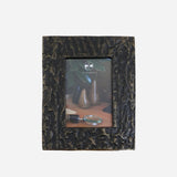 Bronze coloured textured photo frame made from aluminium. Wide frame which takes a 4 x 6 inch photo at Cerise