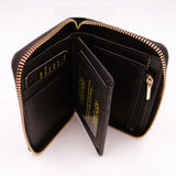 Leather Zip Wallet for Card/Coin and Notes