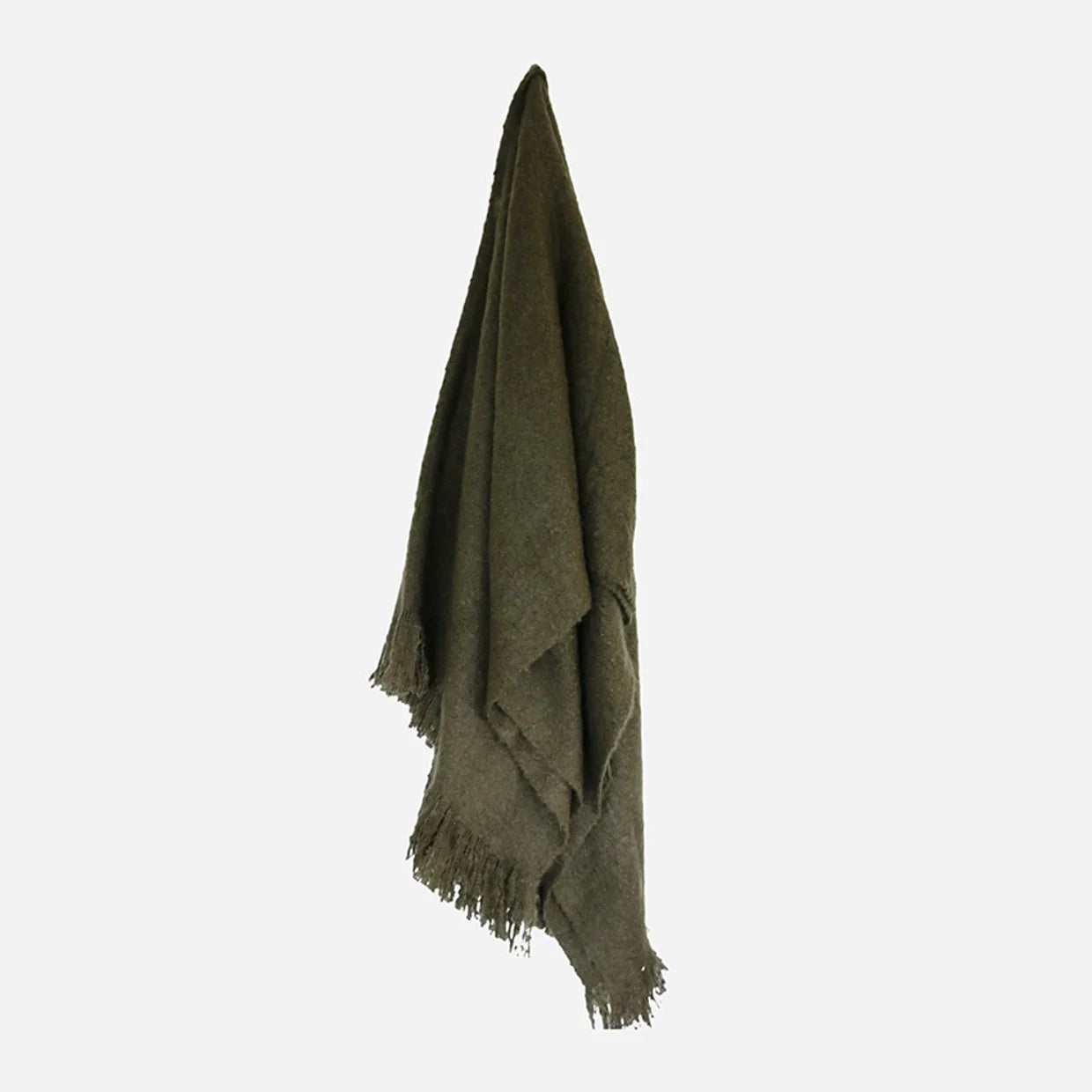 CC Interiors Otago Green Throw at Cerise.  Made from 100% acrylic with a brushed finish and fringed edging detail.  Measures 130cm x 170cm.