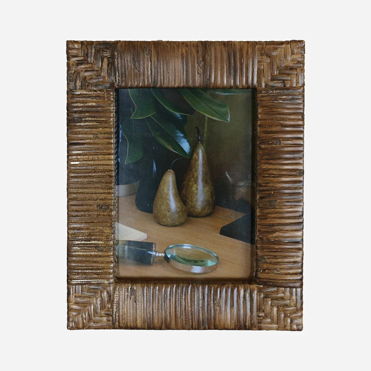 CC Interiors Woven Photo Frame in Walnut colour at Cerise.  Holds a 4 x 6 inch photograph
