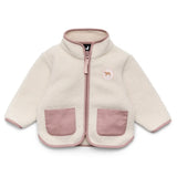 Crywolf Sherpa Jacket in Powder colour at Cerise