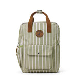 The Crywolf Mini Backpack is a great size for little people, making it ideal for kindy days, playdates, and trips to the playground.  The mini backpack is lightweight with handy compartments and side pockets for drink bottles, shown here is Elm design at Cerise NZ.