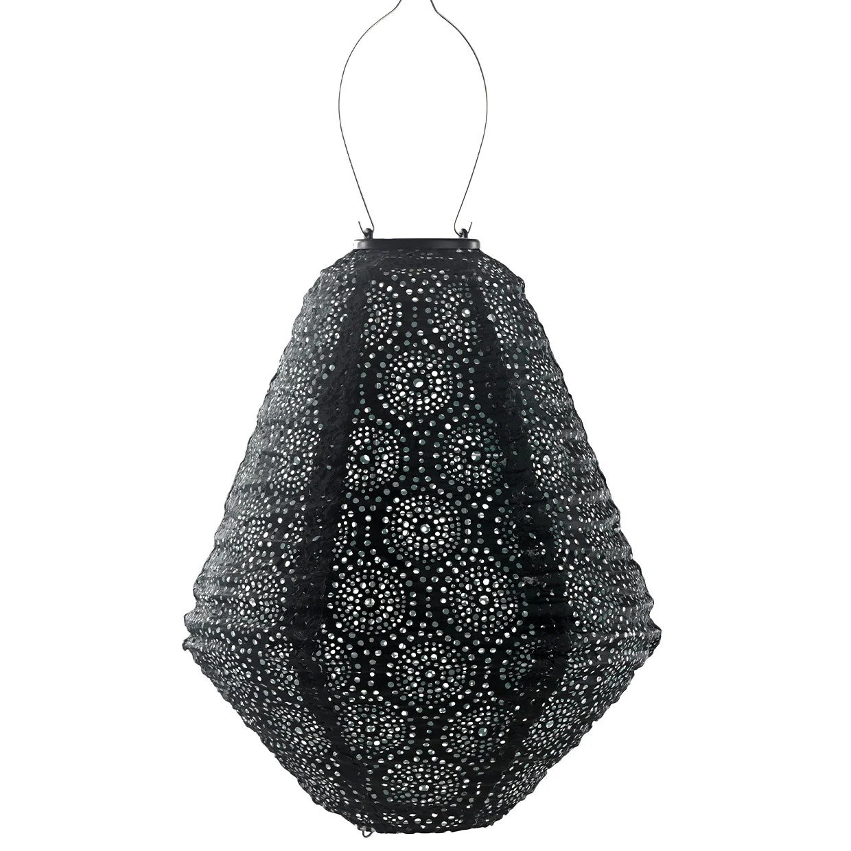 Can shaped hanging lantern in green occult