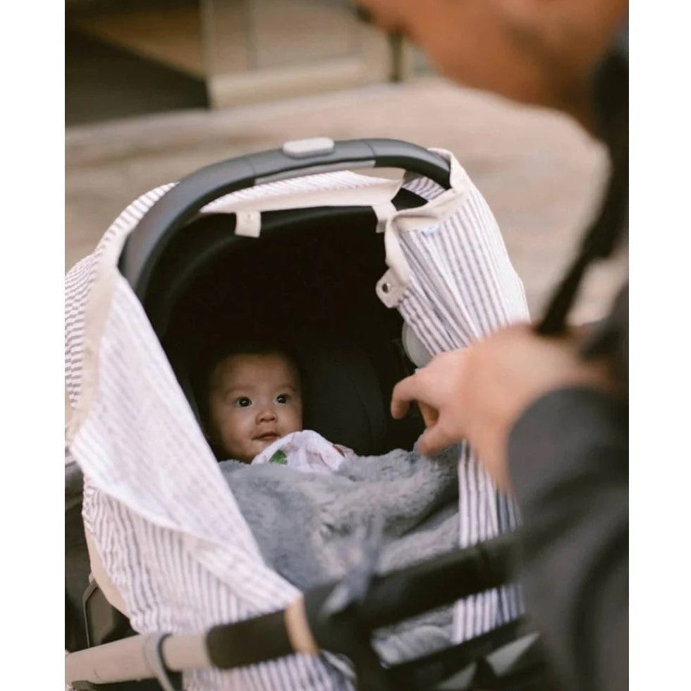 Muslin Car Seat Canopy for baby car seat