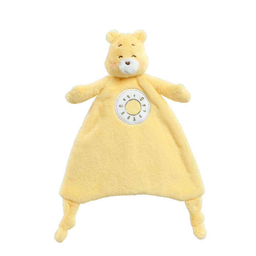 Care Bears Comfort Blanket in Funshine Bear design (yellow) at Cerise