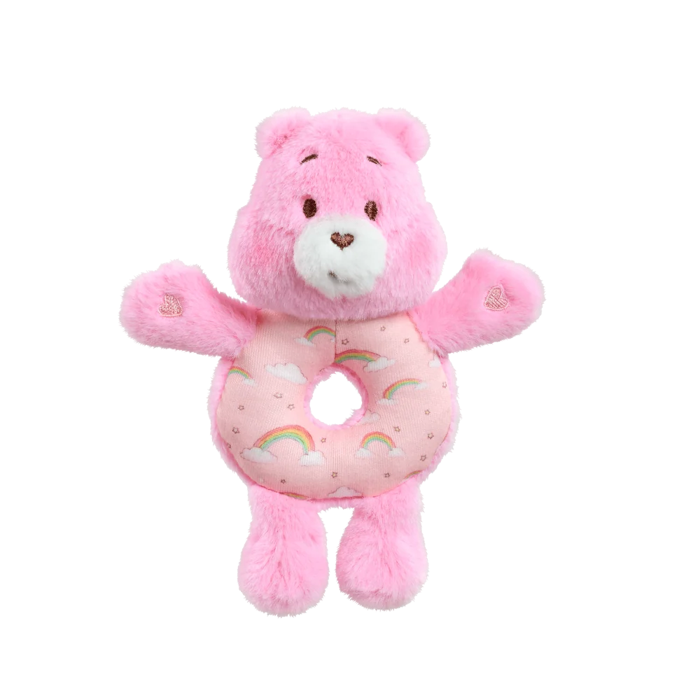Care Bears Cheer Bear Ring Rattle in Pink at Cerise