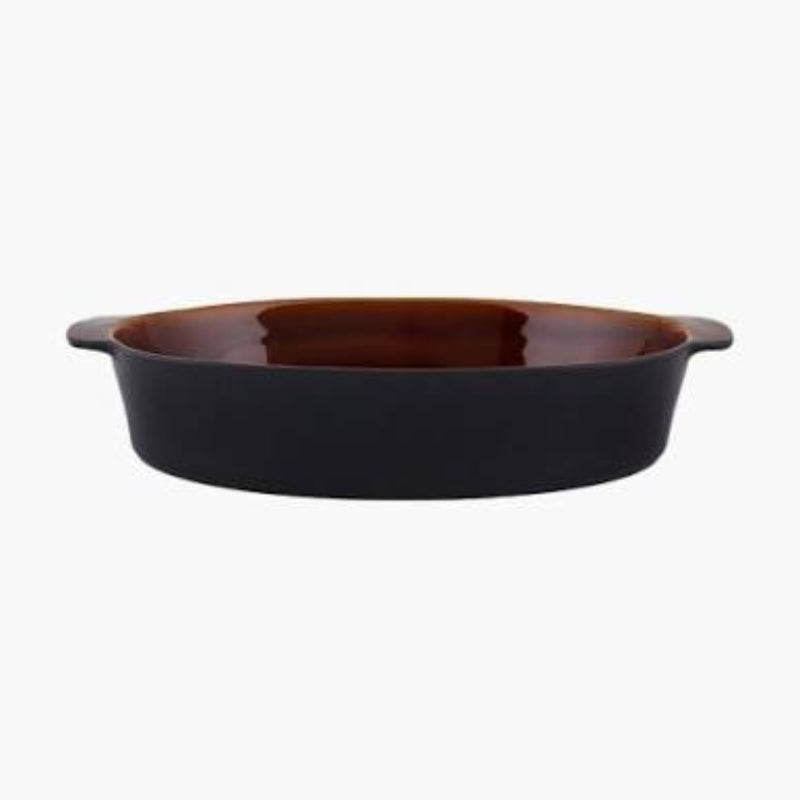 Casa Alegre Bilbao Oval Baker at Cerise.  Quality earthenware finished in a beautiful honey brown glaze in an oval shape.  Available as 340mm Long and 400mm Long.  Made in Portugal.
