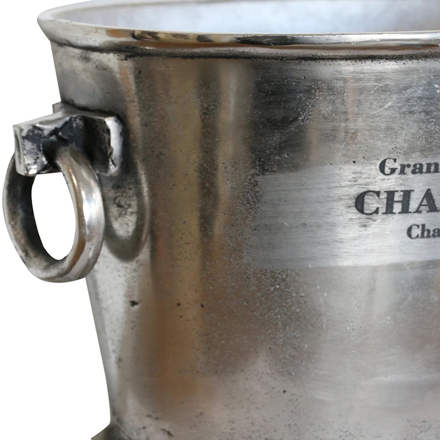 Close up of clichy engraved champagne bucket