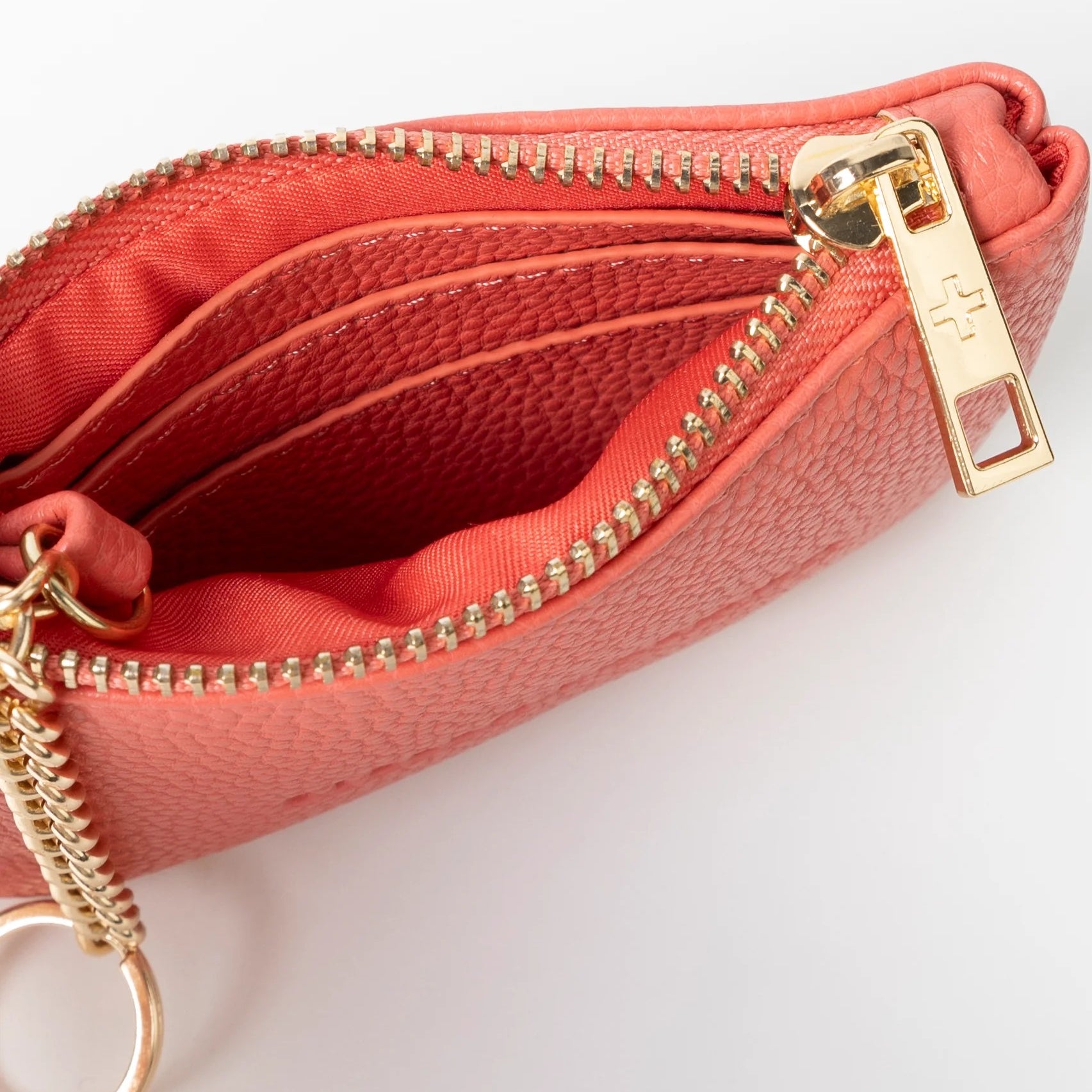 Inside of Melon coin purse showing card slots