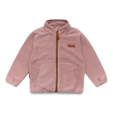 Crywolf lightweight fleece made from recycled polyester with zip fron and side pockets at Cerise. Available in Rose  colour