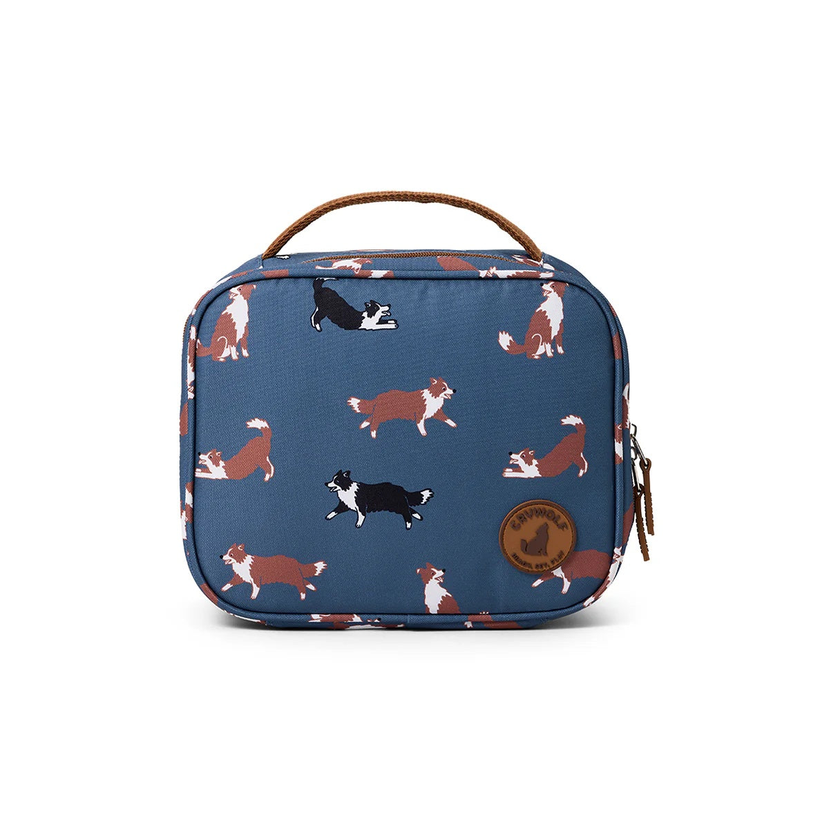 Crywolf Everyday Lunchbag to keep kids snacks cool and luches fresh at Cerise. Made with food grade insulated lining and removeable non-toxic gel pad to keep food cool and has a handy carry handle. Available in Collies  Design.