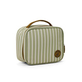 Crywolf Everyday Lunchbag to keep kids snacks cool and luches fresh at Cerise. Made with food grade insulated lining and removeable non-toxic gel pad to keep food cool and has a handy carry handle. Available in Green Elm Stripe Design.