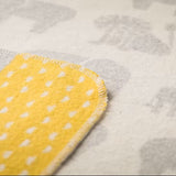 A gorgeous and practical newborn baby gift at Cerise.  The David Fussenger Baby Hooded Blanket – Zoo Grey/Yellow features an adorable collection of zoo animals that little ones will love. Lightweight yet cosy, this versatile blanket helps keep babies comfortable throughout the year, providing warmth in both summer and winter.