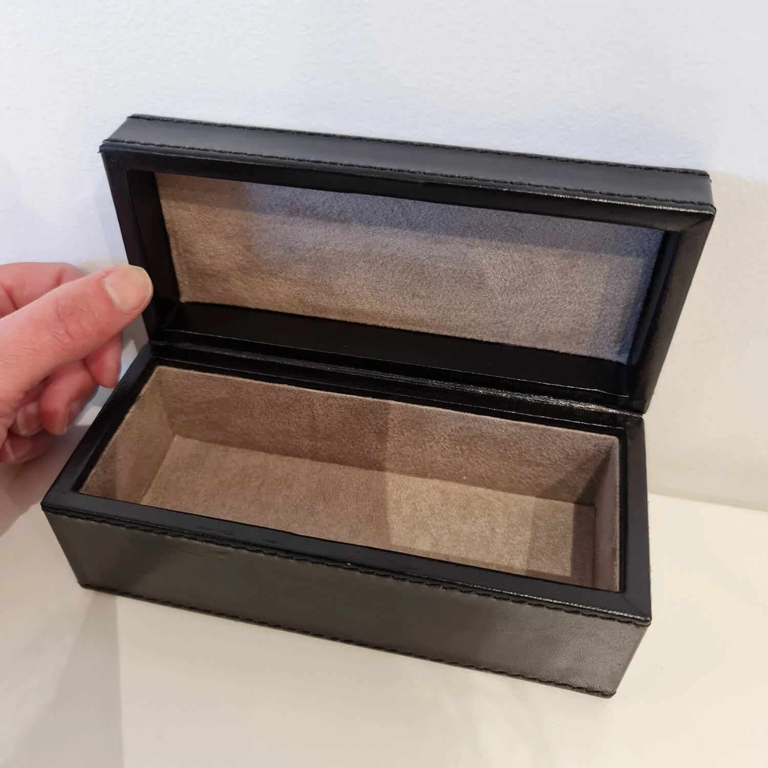 Dark Leather Man Box