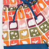 Das Ist Maurice Shorts in Midnight pattern at Cerise. Featuring an exclusive hand-illustrated Midnight Memory print, these kids’ shorts bring an artistic and imaginative feel to a classic everyday style. A contrasting navy drawstring adds a bold finishing detail, while rolled cuffs give the shorts a relaxed, playful look.
