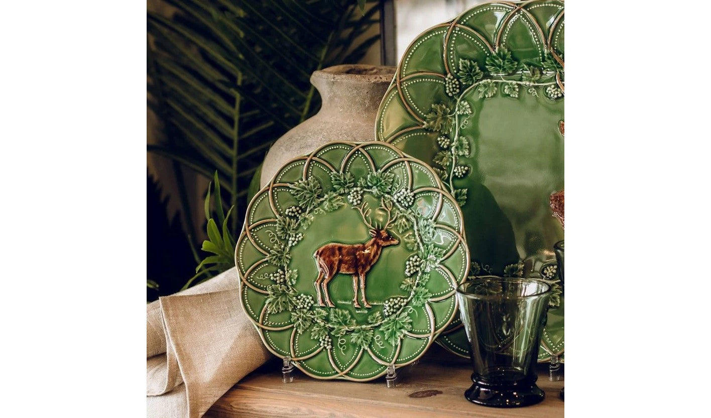 Bordallo Pinheiro Deer Snack Plate